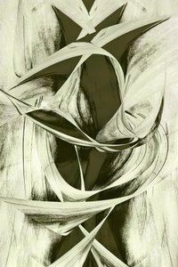 Vloeiende abstracte vormen door Christina Sillen