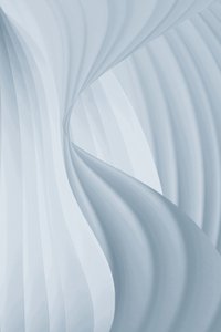 Vloeiende blauwe rondingen door Christina Sillen