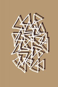 Gelaagde geometrische driehoeken