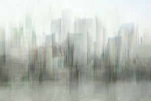 De skyline van Misty City