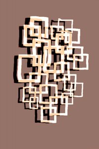 Overlappende geometrische vierkanten