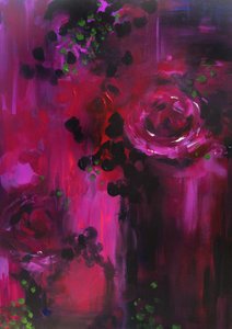 Stemmige roze bloemen door Christine Lindstrom