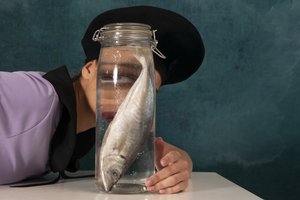 Surrealistische visblik