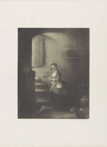 Vrouw met muizenval