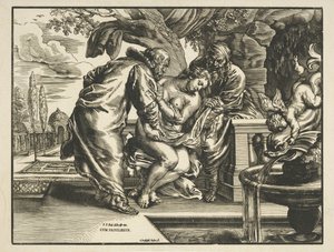 Susanna en de ouderlingen door Christoffel Jegher