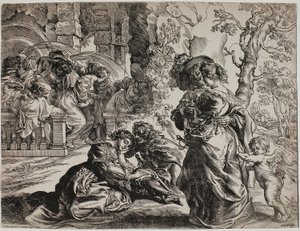De Tuin der Liefde, Rechterhelft door Christoffel Jegher
