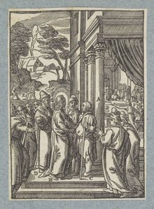 Christus geneest een man met waterzucht op sabbat