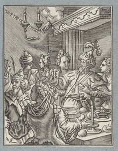 Feestmaal van Belsassar door Christoffel van Sichem (II)