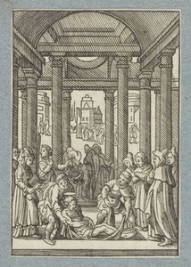 Graflegging van Stefanus door Christoffel van Sichem (II)
