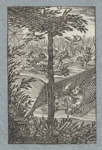 Kind gevangen in de netten van de Dood door Christoffel van Sichem (II)