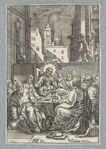 Laatste avondmaal door Christoffel van Sichem (II)