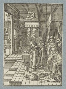 Petrus geneest Eneas door Christoffel van Sichem (II)