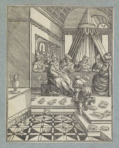 Plaag van de kikkers door Christoffel van Sichem (II)