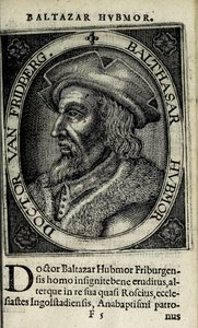 Balthasar Hubmaier, illustratie uit 