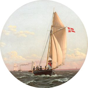 Deens: Zeilen van Kopenhagen naar Charlottenlund Zeilen van Kopenhagen naar Charlottenlund door Christoffer Wilhelm Eckersberg