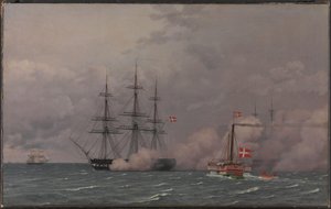De haven van Kopenhagen op 1 mei 1832 door Christoffer Wilhelm Eckersberg
