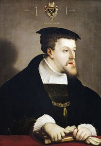 Karel V (1500-58) Heilige Roomse Keizer door Christoph Amberger