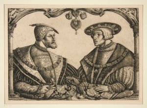 Keizers Karel V en Ferdinand I door Christoph Bockstorffer
