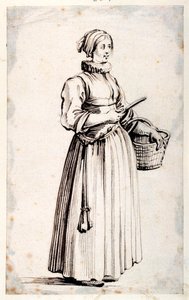 Figuur met Mand en Mes door Kosma Sergejewitsch Petrow Wodkin