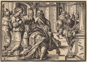 Christus Vertelt Zijn Discipelen over het Laatste Oordeel door Christoph Murer