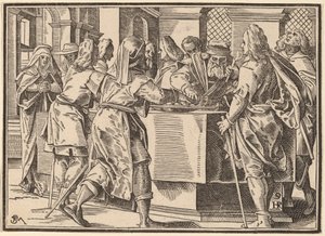 Christus Vertelt Zijn Discipelen over het Laatste Oordeel door Christoph Murer