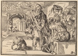 Christus vertelt zijn discipelen over het laatste oordeel door Christoph Murer