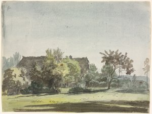 Boerderij achter bomen door Christoph Nathe