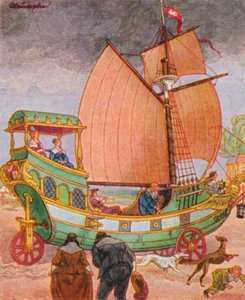 Zeilwagen (kleur litho)