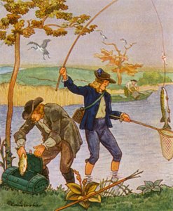 Vissen en Hengelen door Christophe (1856 1945)