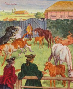 Stoeterij door Christophe (1856 1945)