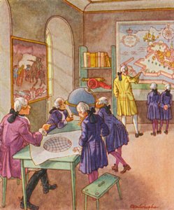 Oorlogsschool door Christophe (1856 1945)