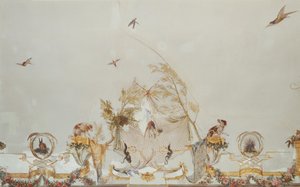 De Grande Singerie (detail) door Christophe Huet
