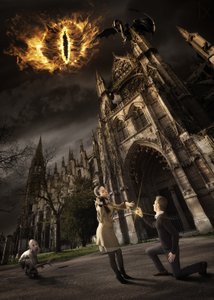 Epische kathedraal-dark fantasy door Christophe Kiciak
