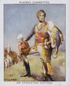 Sir Stapleton Cotton door Christopher (after) Clark