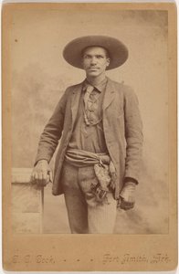 Portret van een man,c. 1880 (foto) door Christopher C. Cook