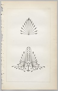De kunst van decoratief ontwerp: met een bijlage, waarin de uren van de dag worden gegeven waarop bloemen opengaan, uitgegeven door Day & Son, Londen, 1862 door Christopher Dresser