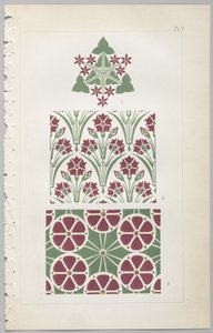 De kunst van decoratief ontwerp: met een bijlage, waarin de uren van de dag worden gegeven waarop bloemen opengaan, uitgegeven door Day & Son, Londen, 1862 door Christopher Dresser