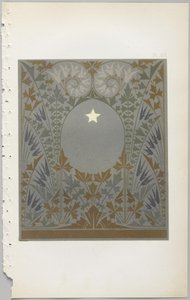 De kunst van decoratief ontwerp: met een bijlage, waarin de uren van de dag worden gegeven waarop bloemen opengaan, uitgegeven door Day & Son, Londen, 1862 door Christopher Dresser