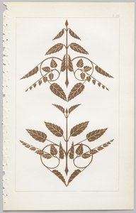 De kunst van decoratief ontwerp: met een bijlage, waarin de uren van de dag worden gegeven waarop bloemen opengaan, uitgegeven door Day & Son, Londen, 1862 door Christopher Dresser