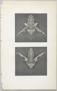 De kunst van decoratief ontwerp: met een bijlage, waarin de uren van de dag worden gegeven waarop bloemen opengaan, uitgegeven door Day & Son, Londen, 1862 door Christopher Dresser