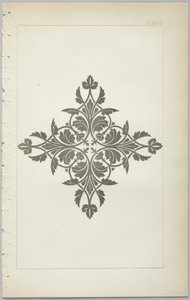 De kunst van decoratief ontwerp: met een bijlage, waarin de uren van de dag worden gegeven waarop bloemen opengaan, uitgegeven door Day & Son, Londen, 1862 door Christopher Dresser