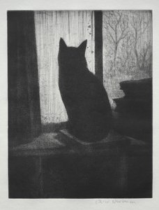 De kat door Christopher Richard Wynne Nevinson
