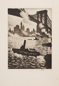 Onder Brooklyn Bridge, pub 1921