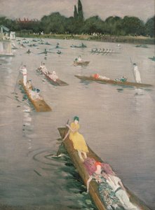 Regatta in Henley door Christopher Richard Wynne Nevinson