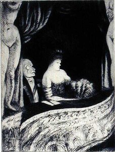Succes (Een loge in het theater) door Christopher Richard Wynne Nevinson