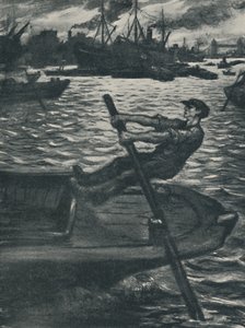 De schipper, 1920 door Christopher Richard Wynne Nevinson