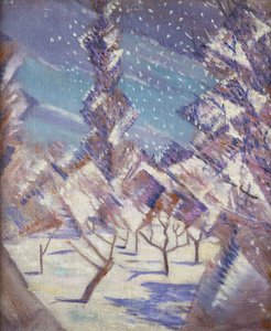 De Vier Seizoenen: Winter, ca. 1919 door Christopher Richard Wynne Nevinson