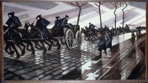 De weg naar Ieper door Christopher Richard Wynne Nevinson