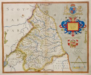 Kaart van Northumbria, uit 