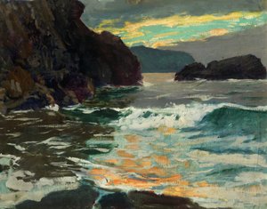 Avond, Cardigan Bay door Christopher Williams
